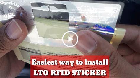 how to put rfid sticker on windshield|how to apply rfid.